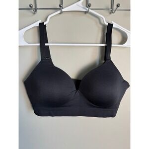 Truekind Everyday Essential Wireless Bra Large Black Comfort Lounge Minimalist